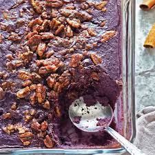 easy purple sweet potato soufflé with