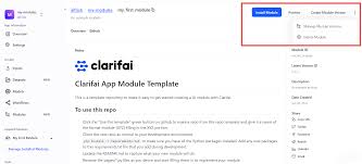 manage your modules clarifai guide