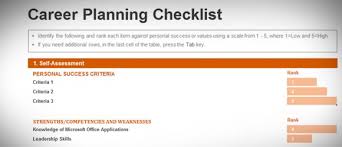 Spreadsheets were developed as computerized analogs of paper accounting worksheets. Free Career Planning Checklist Template For Excel 2013