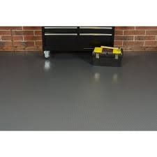 g floor 7 5 x 17 ribbed roll out garage floor grey
