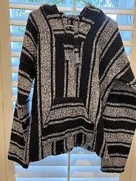 baja mexican blanket pullover sweater