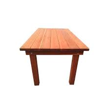 6 Ft Redwood Outdoor Dining Table