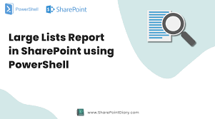 find large sharepoint lists generate