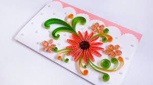 paper quilling greeting card