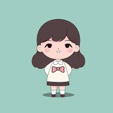 vector cute women korean style cartoon