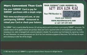 Check spelling or type a new query. Gift Card Vegetables 2 Subway United States Of America Subway Col Us Sw 013b