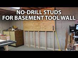 No Drill Studs For Basement Tool Wall