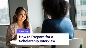 prepare for a scholarship interview