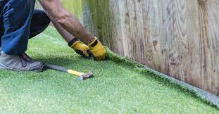 lawn for artificial turf installation
