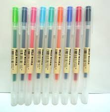 Pilot 32456 frixion colorsticks erasable gel ink pen. Muji Color Gel Ink Ballpoint Pen All Color Set 0 38mm 9 Pieces Made In Japan 4548718727667 Ebay