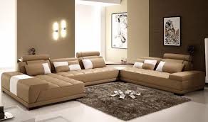 living room in brown color