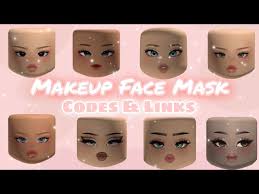 makeup face mask codes for bloxburg and