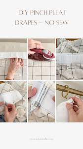 how to diy pinch pleat ds no sew