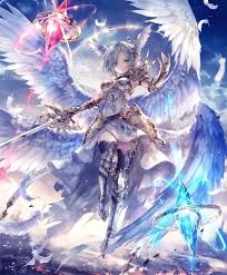 Girls from anime, games, fantasy (best digital art, pictures, drawings, fanart in style of anime. Battle Mage Anime Art Fantasy Anime Angel Girl Anime Warrior