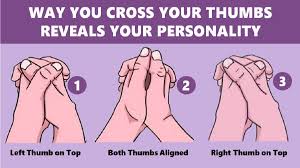 thumb personality test way you cross