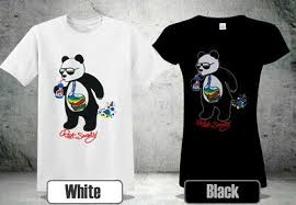 New Panda T Shirt Riot Society Cosmic Drink Bubbel Black White Colour Tee 3 Ha1 Ebay