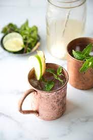 moscow mules recipe with mint leaves