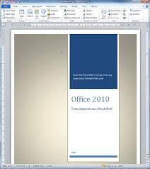 Cover Pages In Word 2010