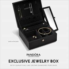 pandora lab grown diamond jewelry box
