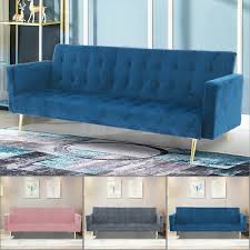 velvet sofa bed grey pink blue or green