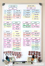 Fun Chore Chart For Kids 25 Fun Diy Charts That Will Get