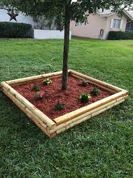 Landscape Timber Box For Tree And Flowers