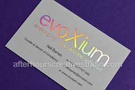 These cards were created for ellena galimullina, one of europe's finest abstract creation artists. Matt Laminated Holographic Foil Business Card