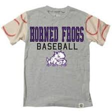Details About Wes Willy Tcu Horned Frogs Preschool Heather Gray Baseball Stitch T Shirt