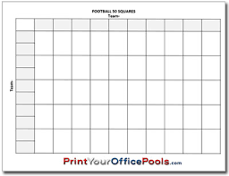 Nfl And College 50 Squares Box Pool Printyourofficepools Com