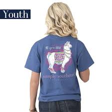 Details About Youth Llama Beautiful Simply Southern Tee Shirt