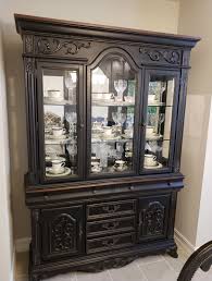 diy china cabinet makeover with chalk