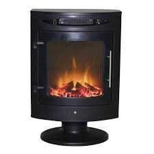 Black Fan Forced Electric Fireplace Es