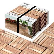 solid teak wood deck tile