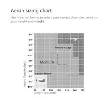Aeron Chair Size Chart Design Year 1994 Aeron Chair Size