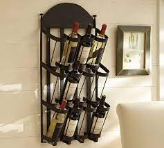 vintners wall mount wine rack pottery
