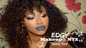 edgy makeup ft nyx stone fox tutorial
