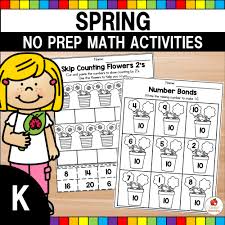 spring math activities kindergarten