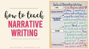 how to teach narrative writing mrs