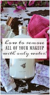 remove your makeup with only water