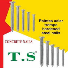 round stainless steel concrete nails