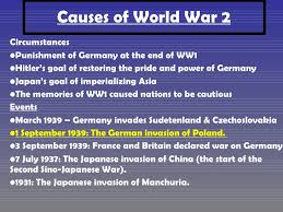 Most had not forgiven each other for past rivalries, as they looked to become more powerful than their neighbors. Ww2 Causes Outcomes