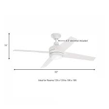 integrated led indoor white ceiling fan