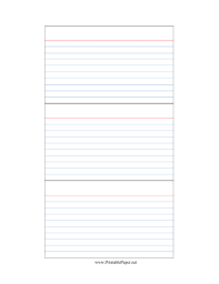 printable index cards template