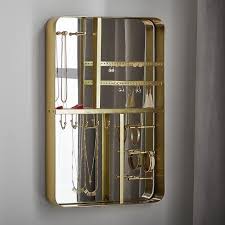 Brass Framed Mirrored Wall Mount