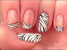 clic zebra print nail art tutorial