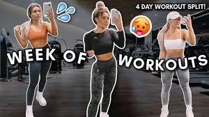 week of workouts my workout routine