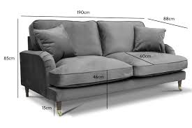 Rupert Grey Velvet 3 Seater Sofa