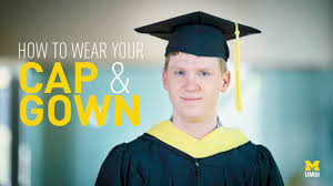Once you have the hood on, have someone flip the part of the hood on your back inside out starting from. How To Wear A Graduation Cap And Position The Tassle An Easy Guide