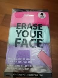 erase your face make up remover cloth