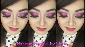 ombre pink and purple eye makeup